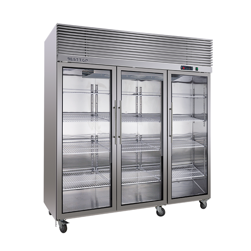 Three Glass Door Upright Fridge/CRT72-3SG