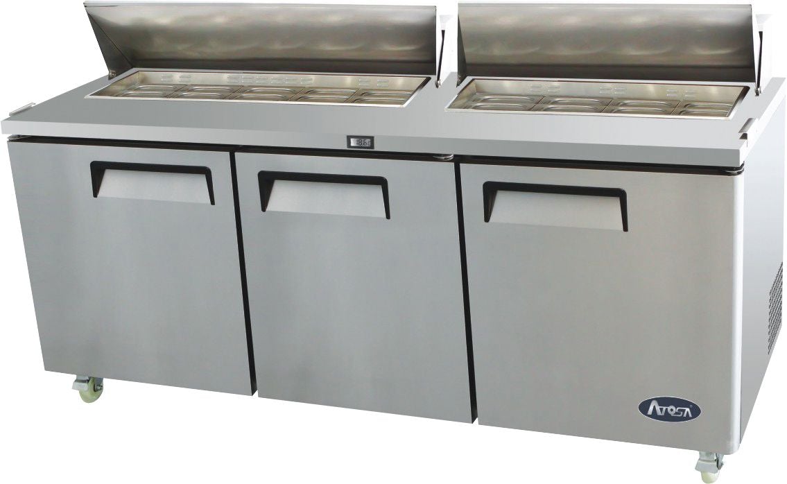 Atosa 3 Door Sandwich Prep Table Fridge1846mm MSF8304