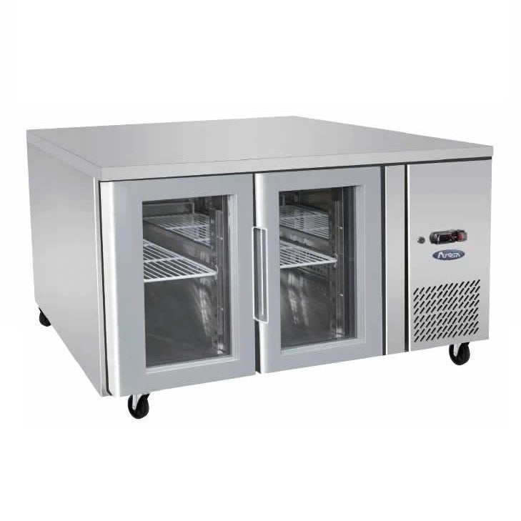 ATOSA GLASS 2 DOOR COOLING FRIDGE TABLE 1360MM EPF3721