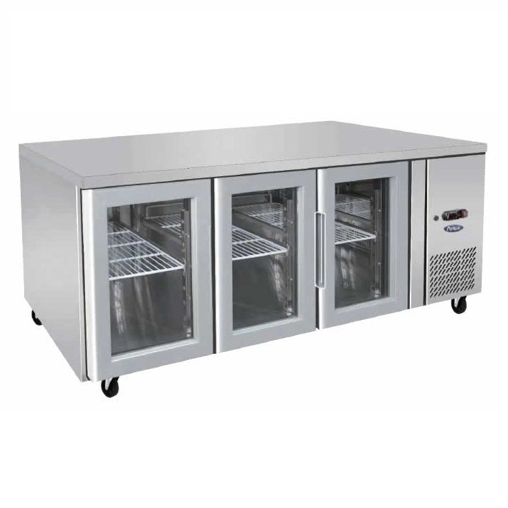ATOSA GLASS THREE DOOR COOLING FRIDGE TABLE 1795MM EPF3731