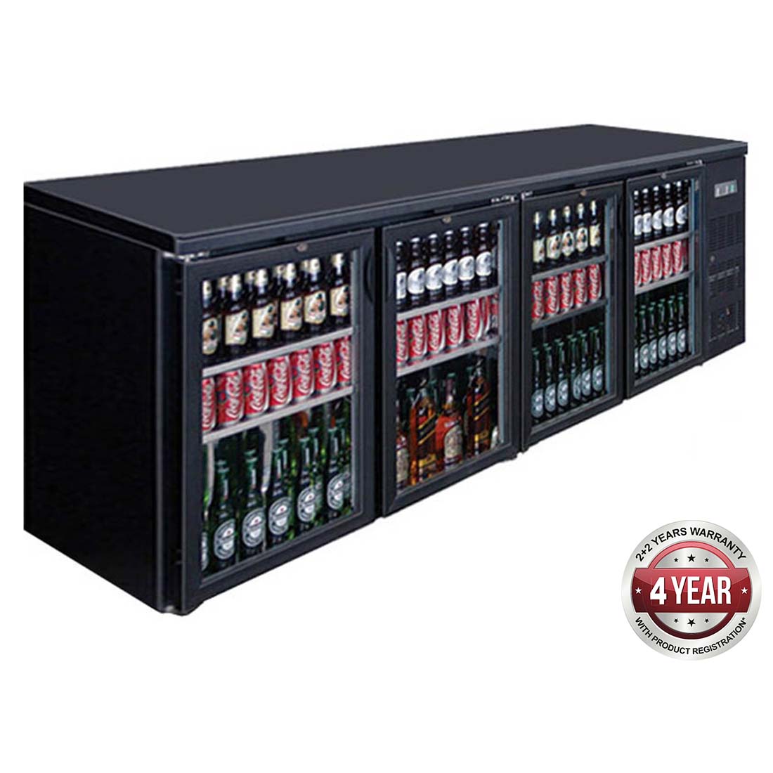 BC4100G Four Door Drink Cooler