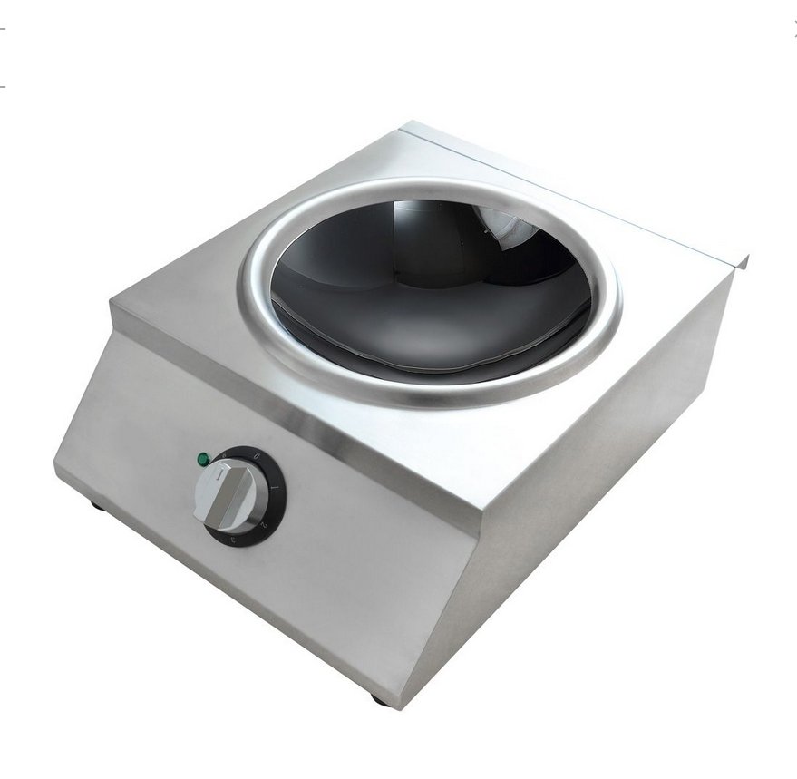 Benchstar Ceramic Induction Wok w/ Stainless Steel Body IW500