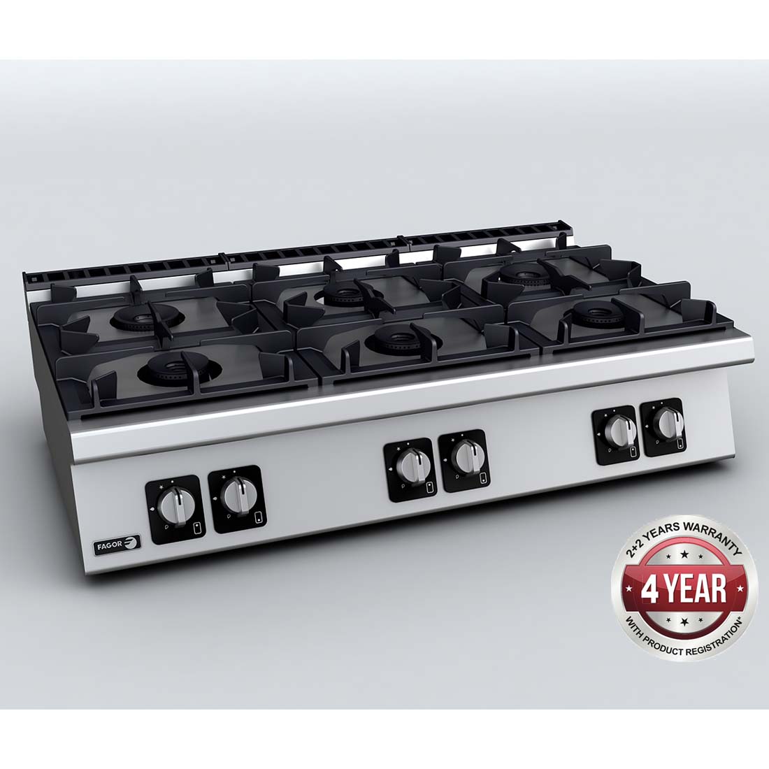 BENCH TOP 6 GAS BURNERS - C-G760H