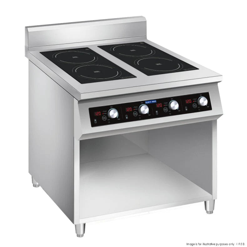 Electmax 700 Series Induction 4 - Burner Cooker with Splashback EIC7 - 800P