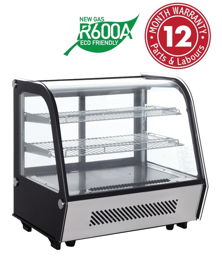 Exquisite CTC120 Counter Top Curved Cake Display Fridge