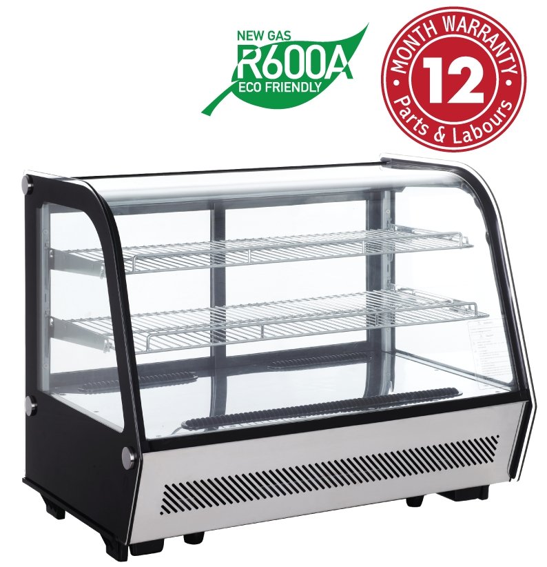 Exquisite CTC160 Counter Top Curved Cake Display Fridge