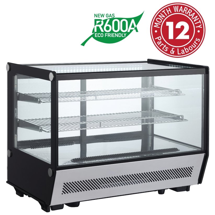 Exquisite CTC160S Counter Top Square Cake Display Fridge