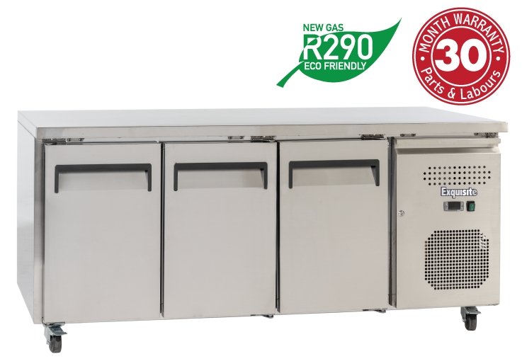 Exquisite USF400H Three Solid Doors Underbench Freezers