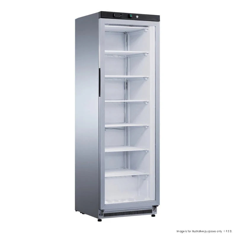 Fed - X Stainless Steel Upright Static Display Freezer XF400SG