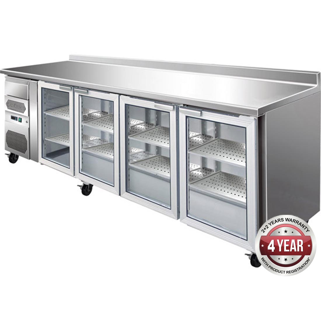 CM25G TROPICALISED FOUR DOOR BAR FRIDGE