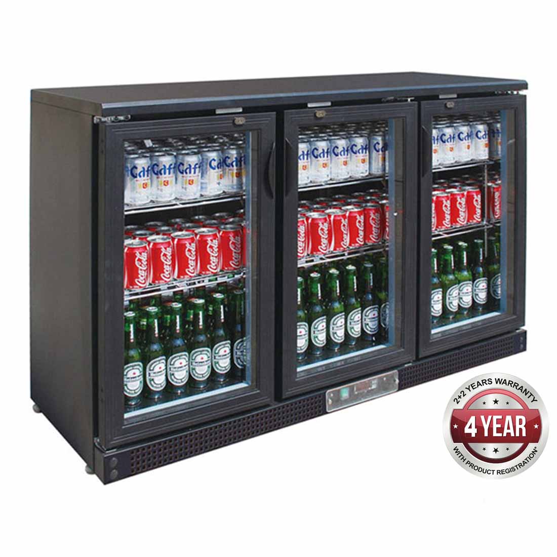 SC316G THREE DOOR DRINK COOLER