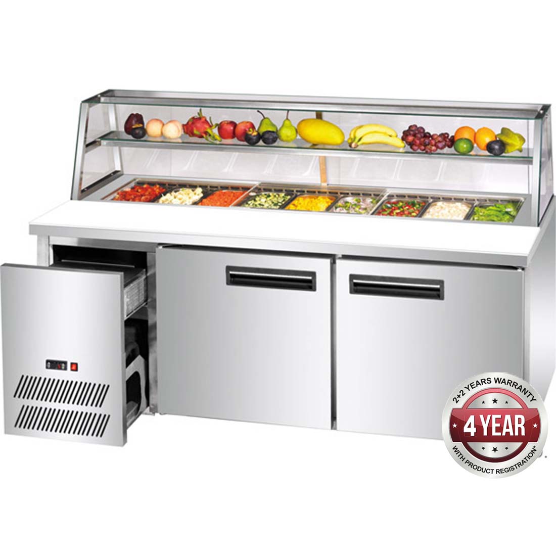 SCB/18 TWO LARGE DOOR DELUXE SANDWICH BAR