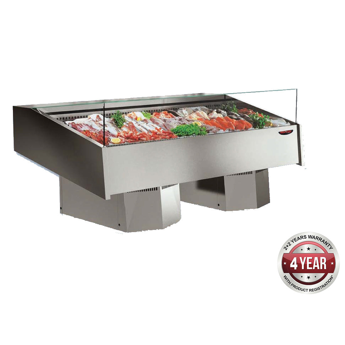 MULTIPLEXABLE SERVE-OVER REFRIGERATED FISH OPEN DISPLAY - FSG2000