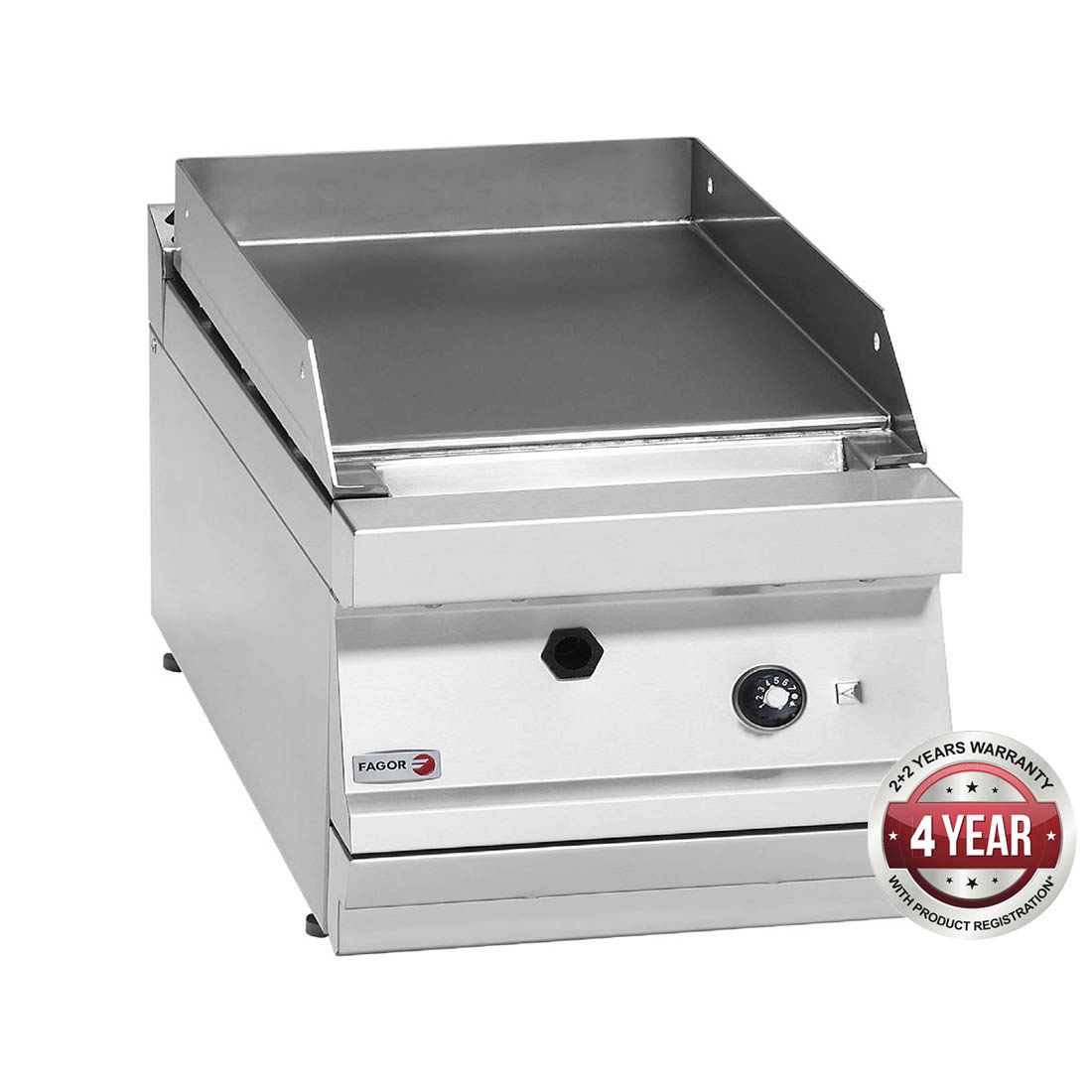 FAGOR 700 SERIES NATURAL GAS MILD STEEL 1 ZONE FRY TOP FTG7-05L