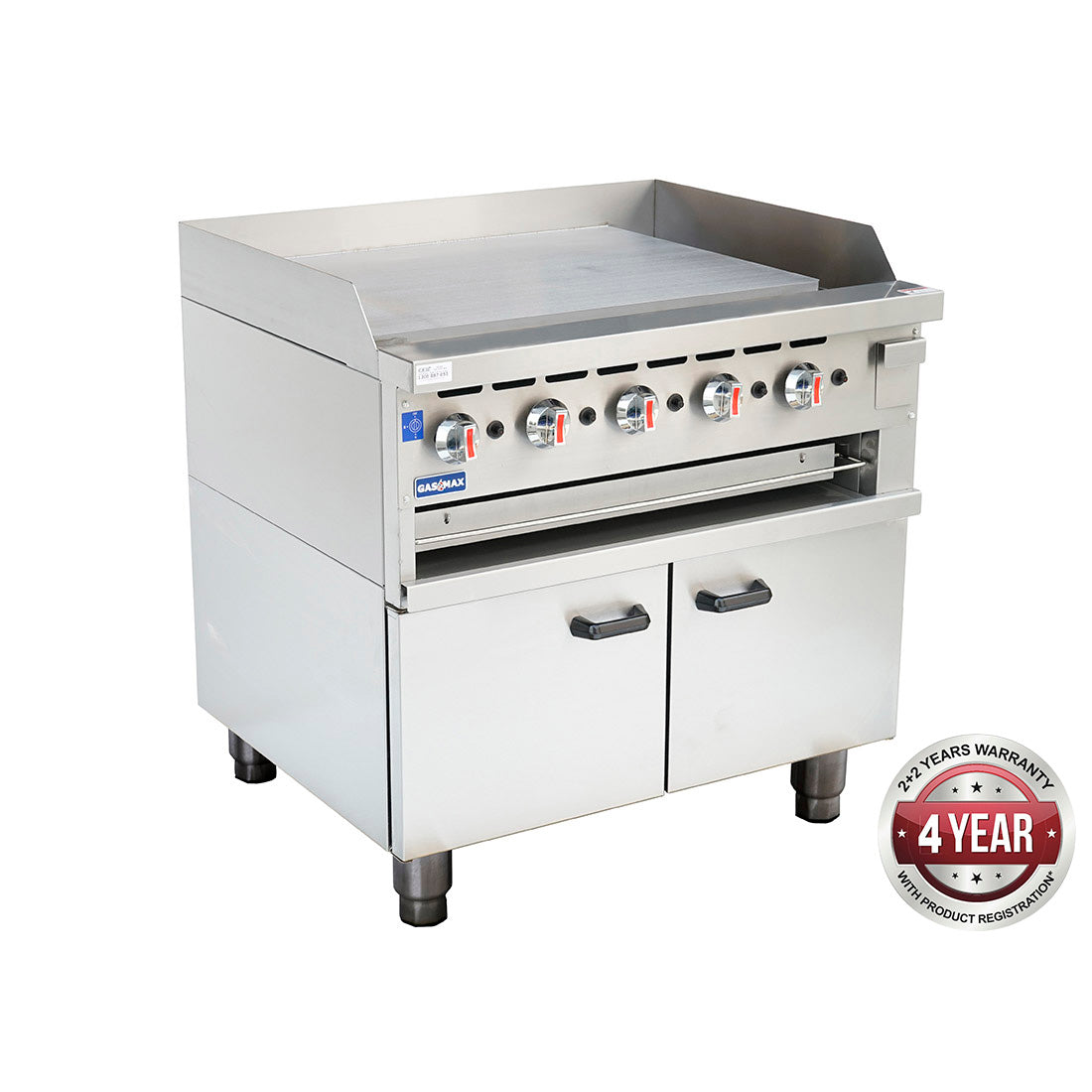GGS-36 GAS GRIDDLE AND GAS TOASTER WITH CABINET