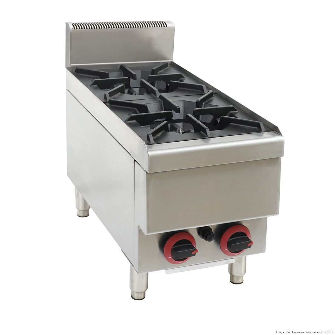 GASMAX Benchtop 2 Burner Gas Cooktop JUS-TR-2B