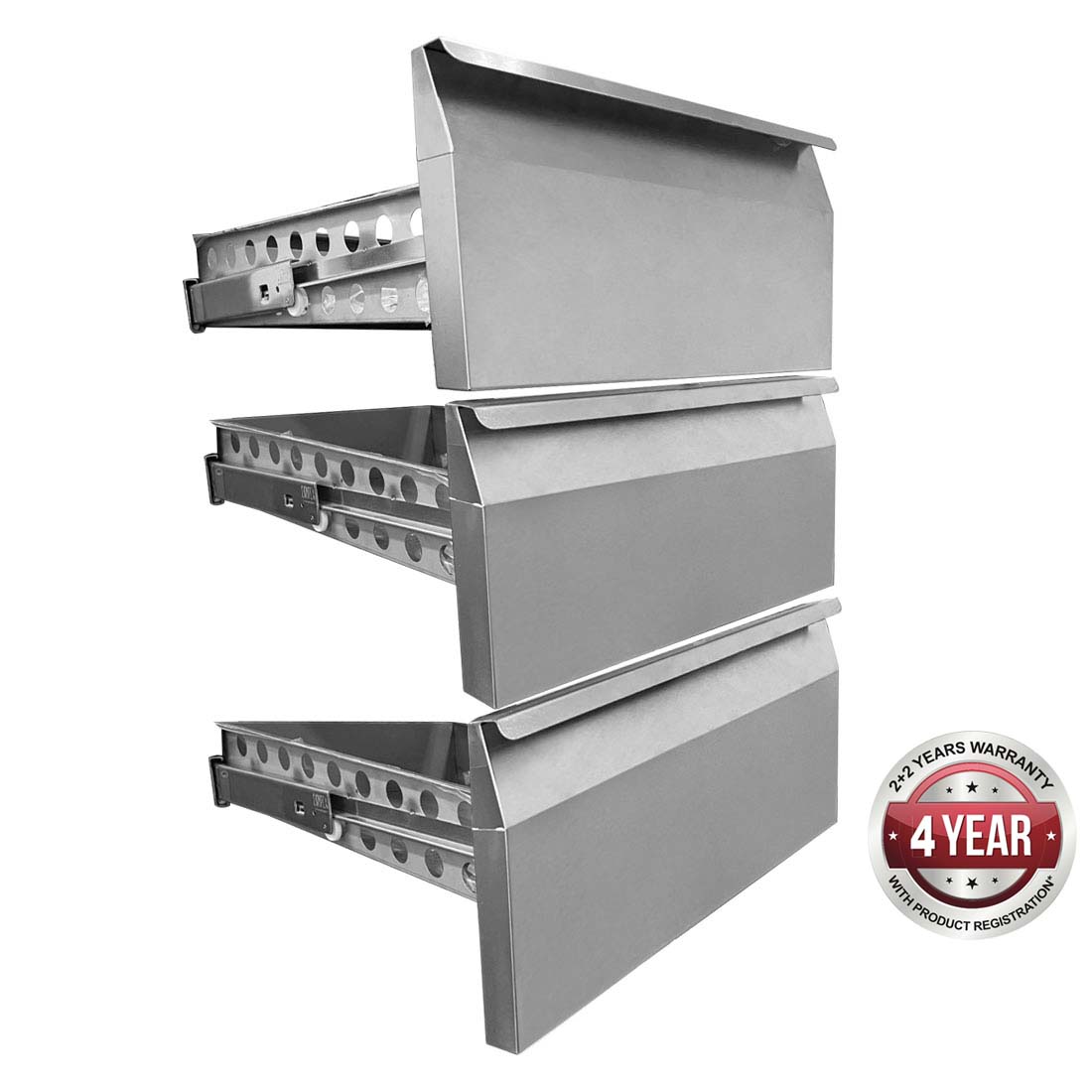 OPTIONAL SET 3 DRAWERS FOR SOLID DOOR UNITS - GN-3DRAWER