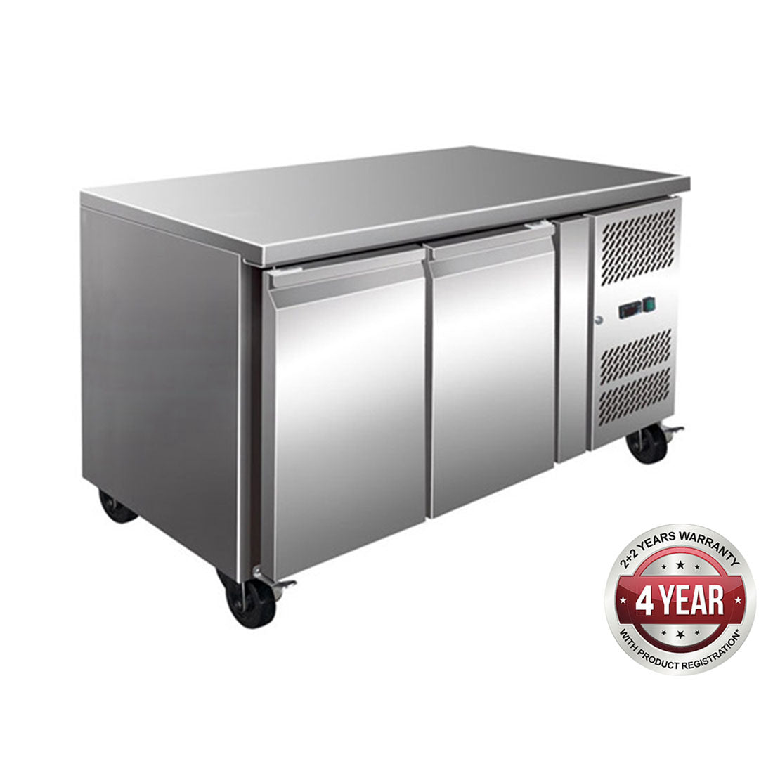 GN2100BT TROPICALISED 2 DOOR GASTRONORM BENCH FREEZER