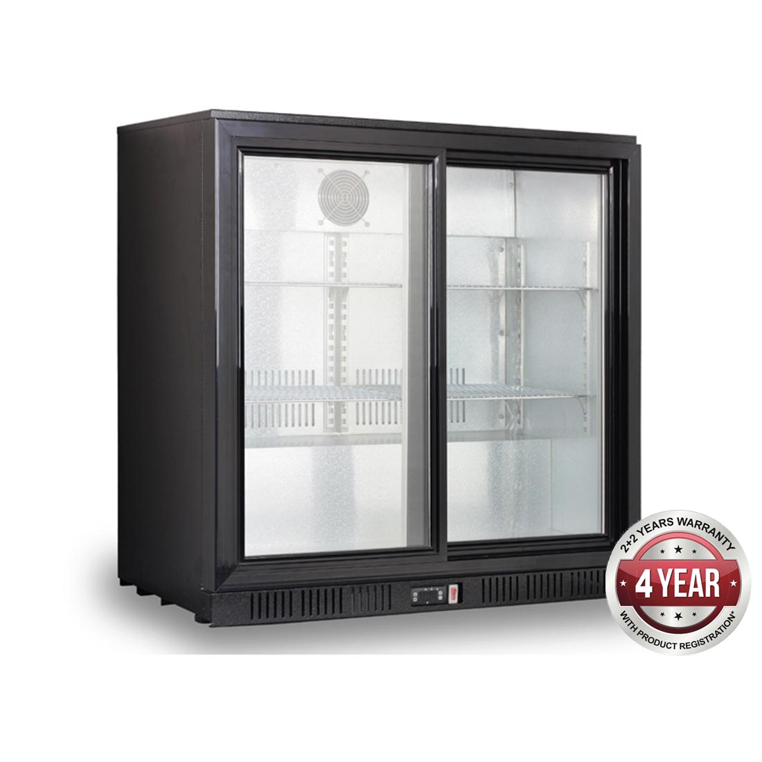 LG-208SC UNDER BENCH TWO SLIDING DOOR BAR COOLER