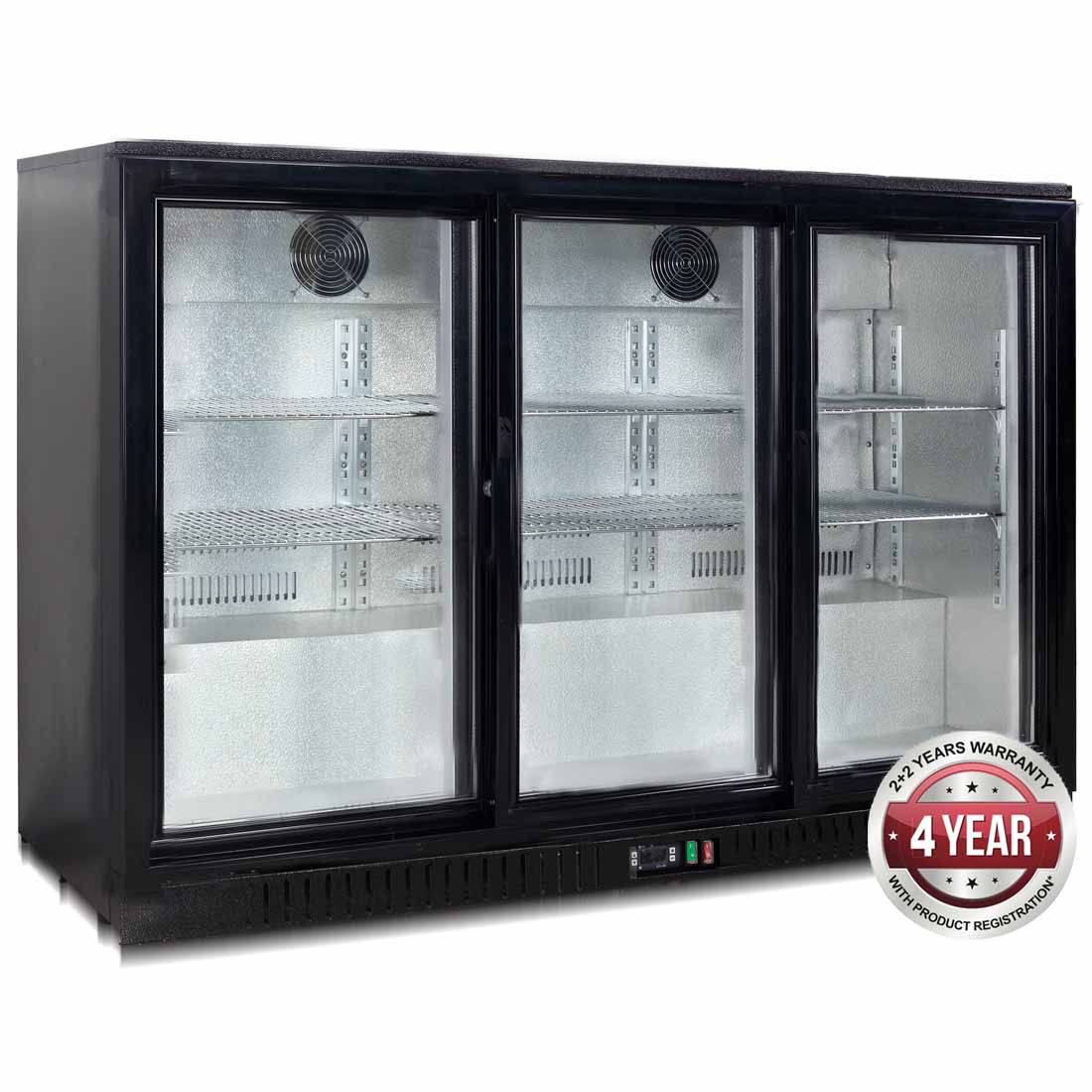 LG-330SC UNDER BENCH THREE SLIDING DOOR BAR COOLER