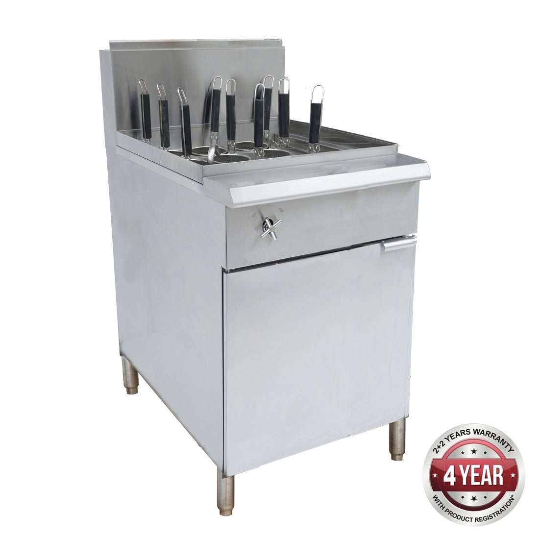 PC150-9 - V Pan Natural Gas 9 Baskets Pasta and Noodle Cooker