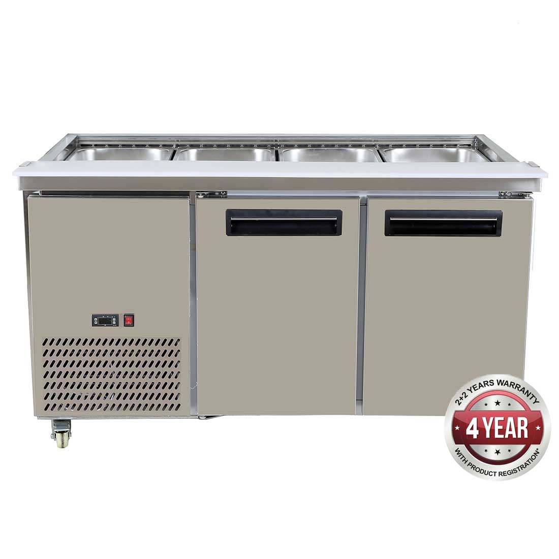 PG150FA-B BENCH STATION TWO DOOR - 4X1/1 GN PANS