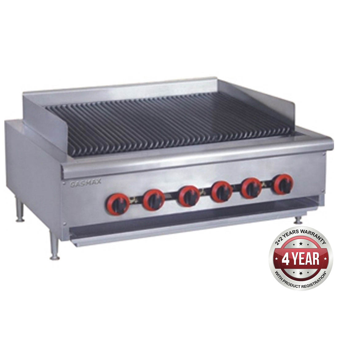 QR-36ELPG LPG GAS 6 BURNER CHAR GRILL TOP