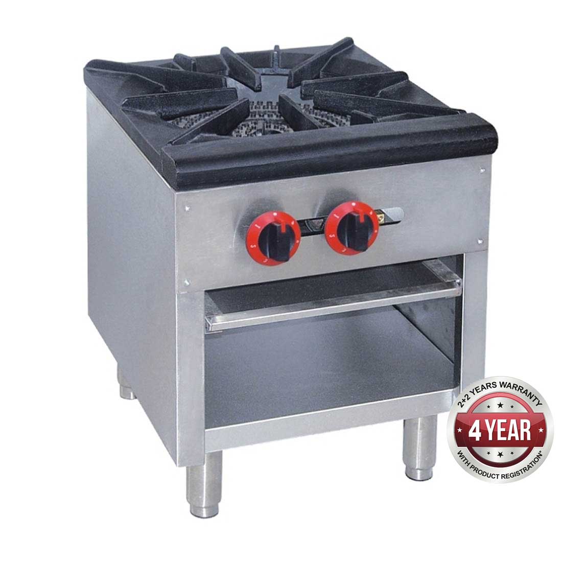 RB-1E GASMAX DUAL RING BURNER SINGLE HOB WITH FLAME FAILURE