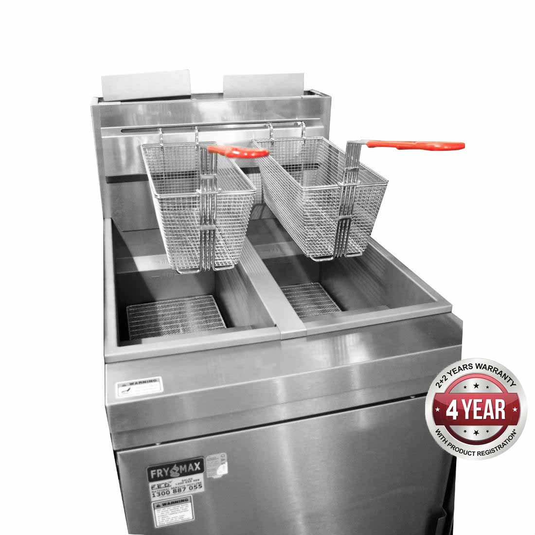 RC400TELPG - SUPERFAST LPG GAS TUBE TWIN VAT FRYER