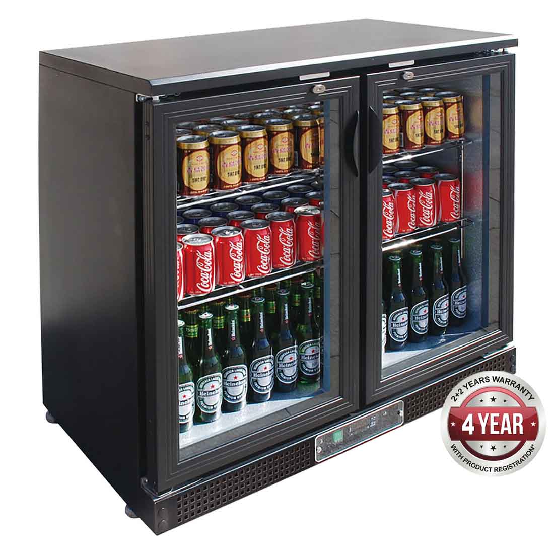 SC248G TWO DOOR DRINK COOLER