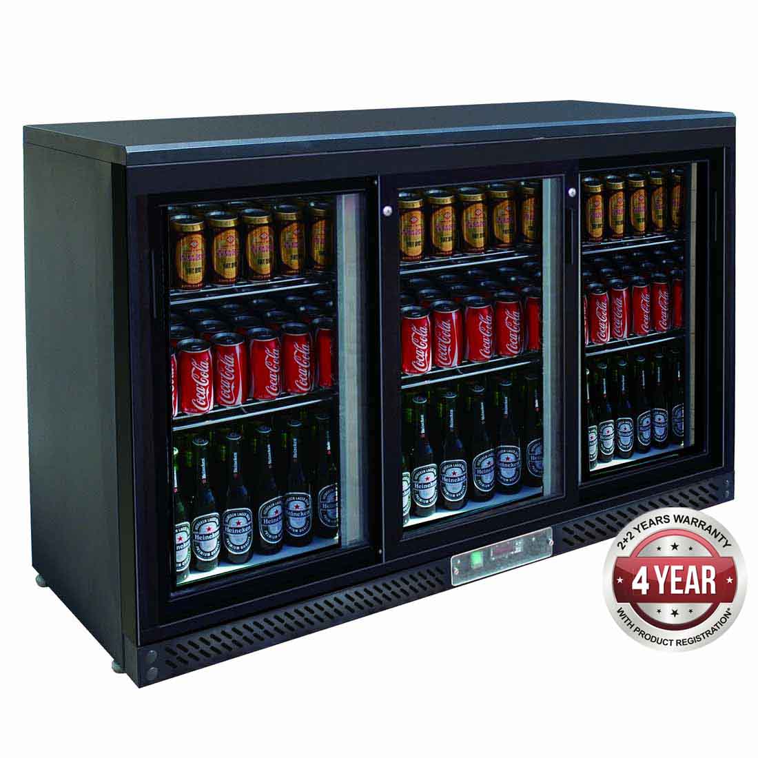 THREE SLIDING DOOR BAR COOLER - SC316SD