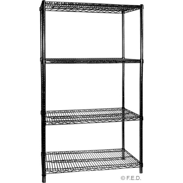 B18/24 FOUR TIER SHELVING - 457 MM DEEP X 1880 HIGH X 610 WIDTH