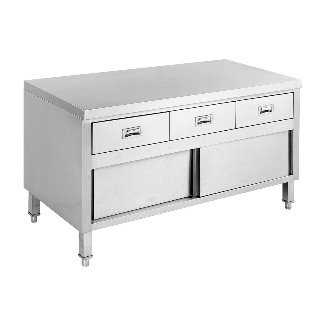 BENCH CABINET WITH 3 DRAWERS & DOORS - SKTD6-1500