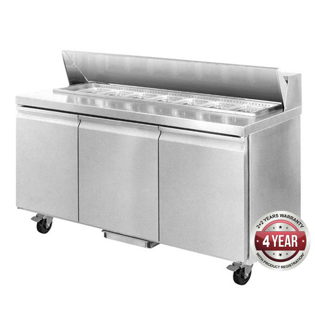 SLB150 THREE DOOR SANDWICH BAR
