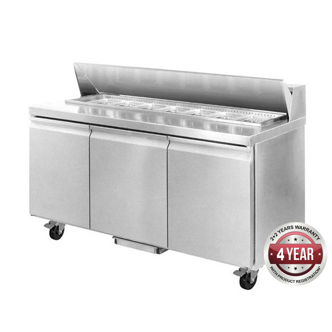 SLB180 THREE LARGE DOOR SANDWICH BAR