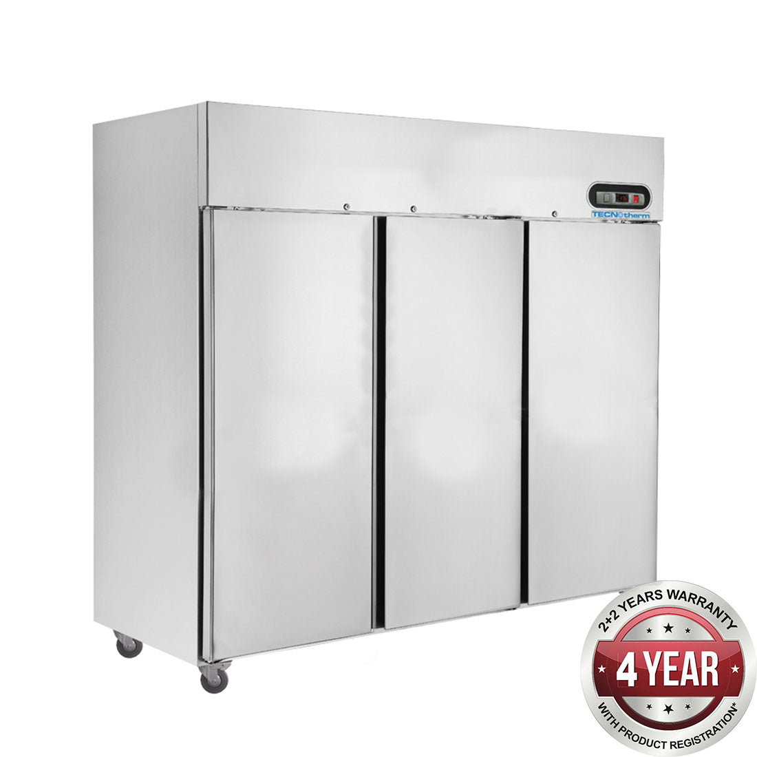 SUF1500 THREE DOOR SS UPRIGHT DISPLAY FREEZER