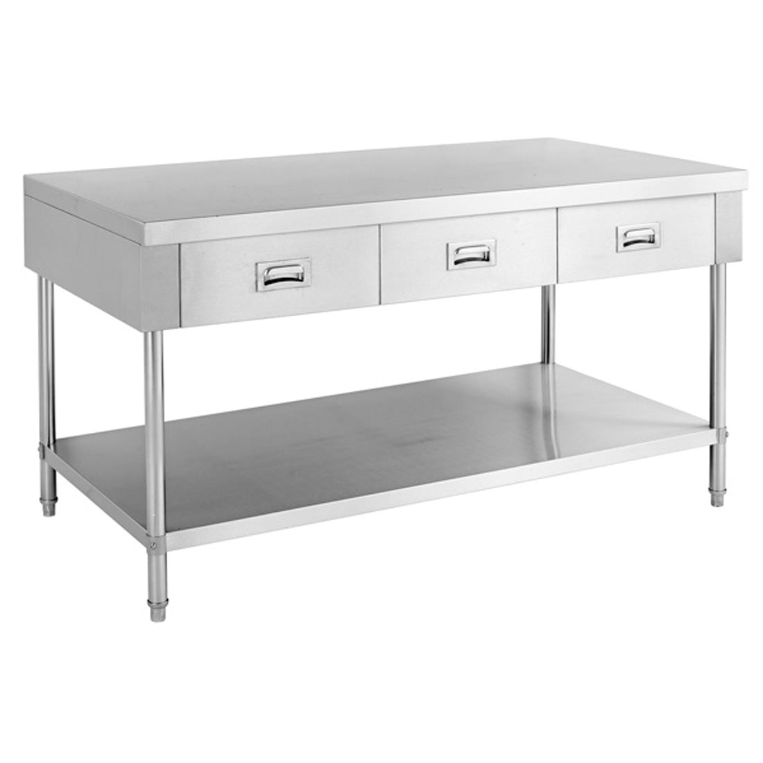 SWBD-6-1500 WORK BENCH WITH 3 DRAWERS AND UNDERSHELF