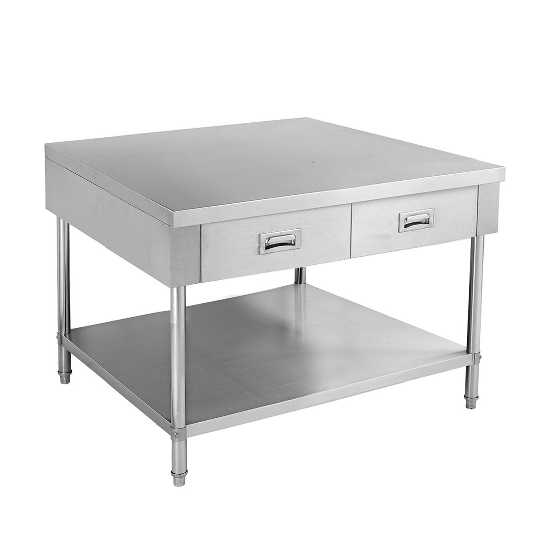 SWBD-7-0900 WORK BENCH WITH 2 DRAWERS AND UNDERSHELF