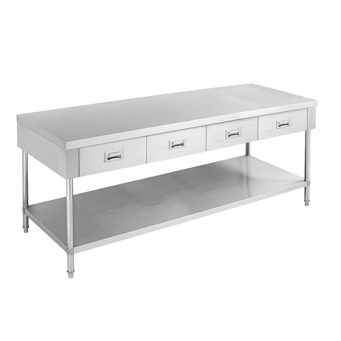 SWBD-7-1800 WORK BENCH WITH 4 DRAWERS AND UNDERSHELF