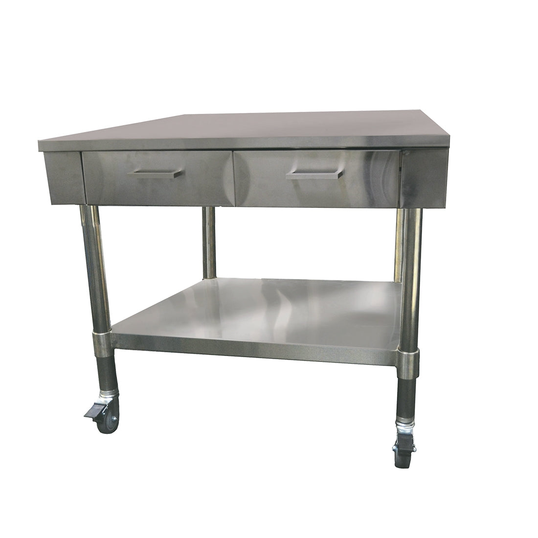 WORK BENCH WITH 2 DRAWERS AND UNDERSHELF - SWBD7-2