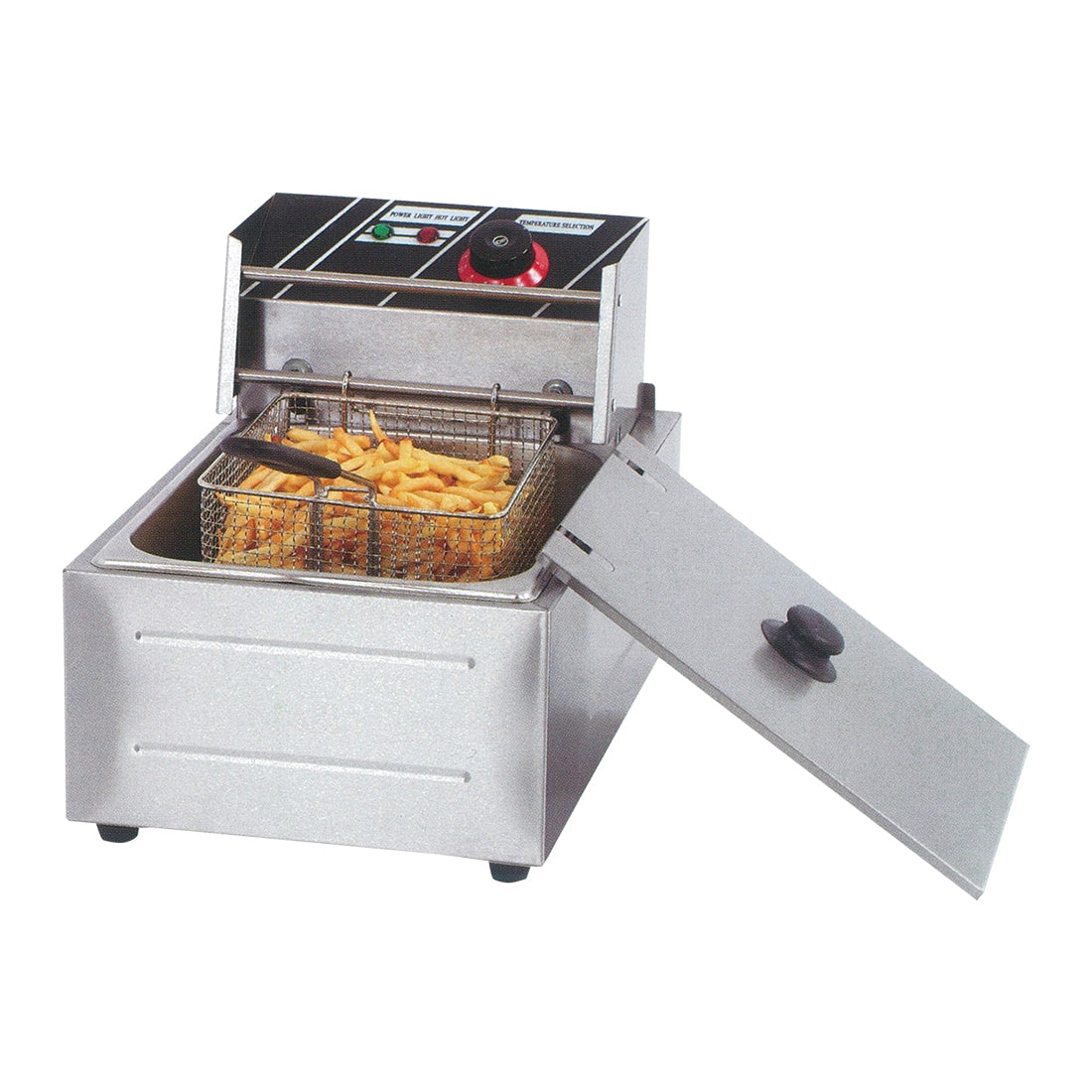 ELECTMAX SINGLE TANK ELECTRIC FRYER 2.4KW - TEF-81KW