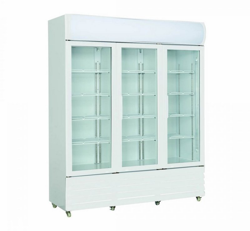 Thermaster 1200L Three Glass Door Colourbond Upright Drink Fridge LG-1203P