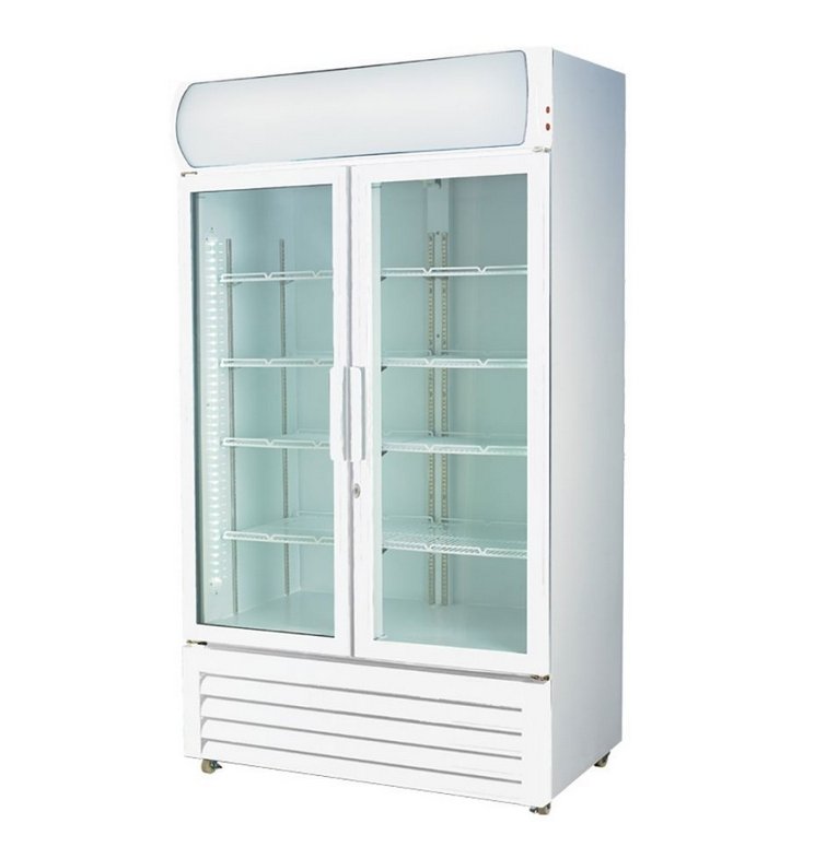 Thermaster 580L Double glass door colourbond upright fridge LG-580P
