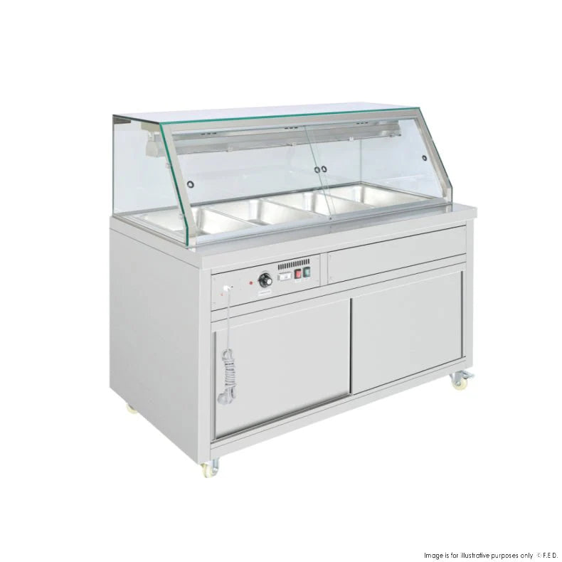 Thermaster Wet and Dry Bain Marie Display 4x1/1 GN Pans PG150FE - XG
