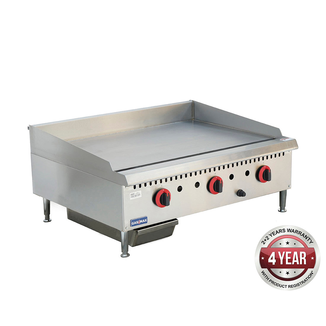 GG-36 THREE BURNER NG GRIDDLE TOP