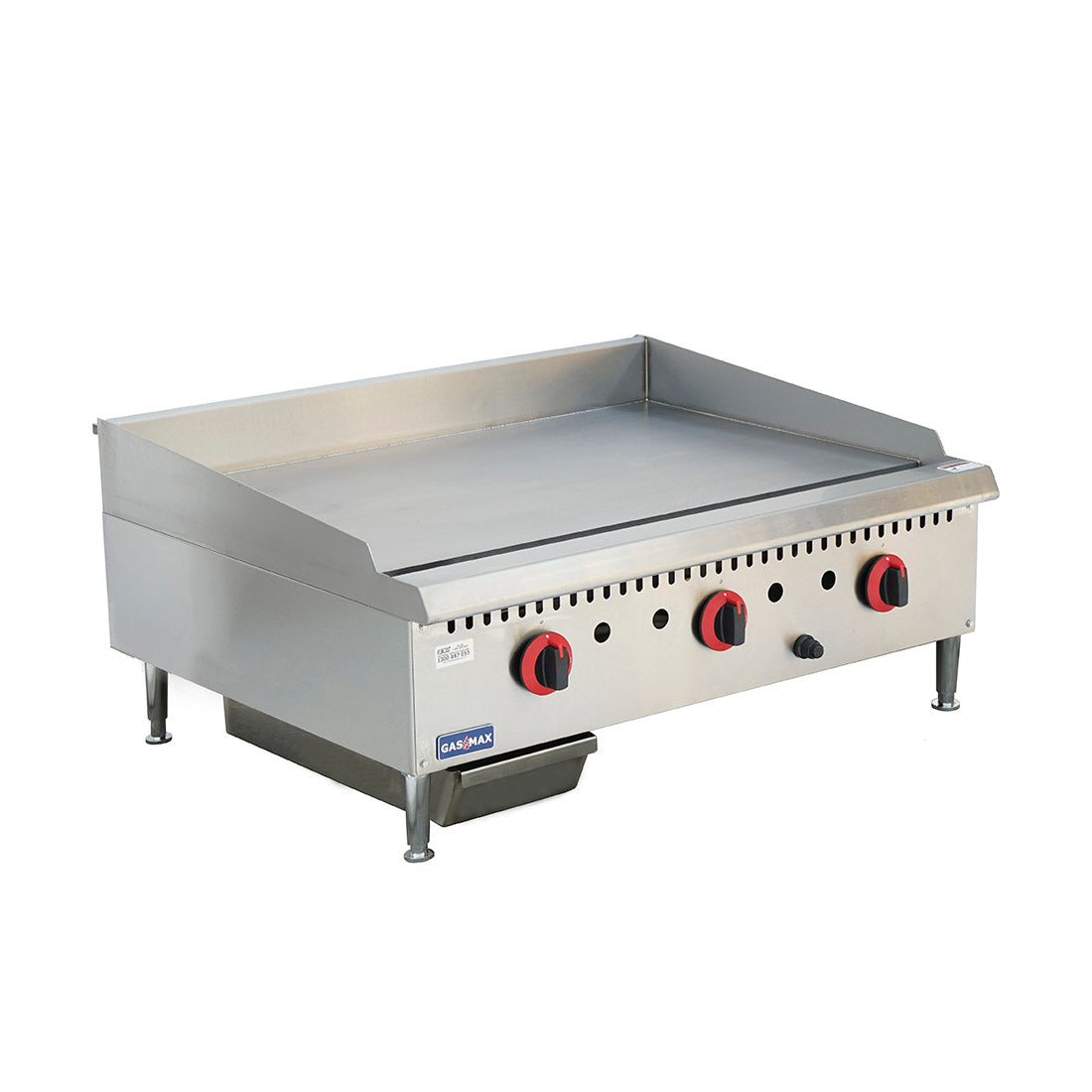 GG-36LPG THREE BURNER LPG GRIDDLE TOP