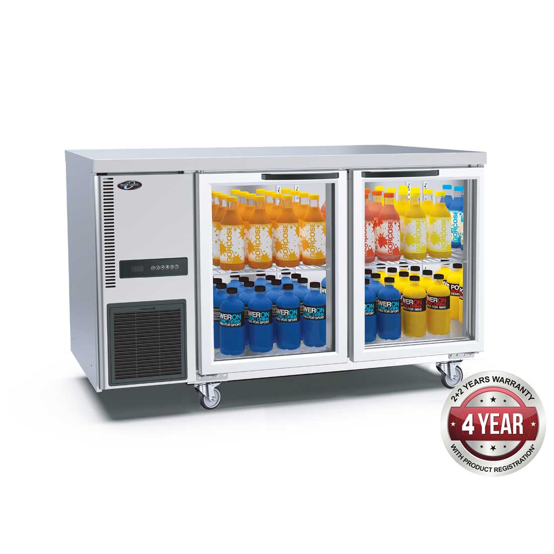 GLASS DOOR WORKBENCH FRIDGE - TL1200TNG