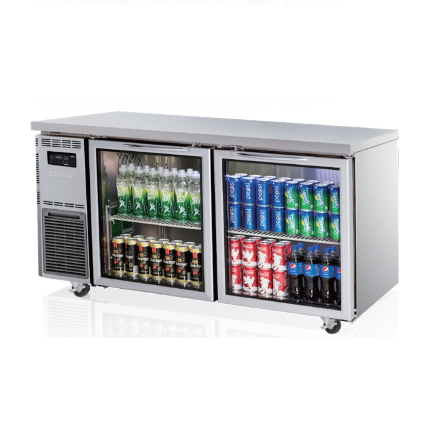 TURBO AIR KGR15-2-N FRIDGE UNDERCOUNTER GLASS DOOR