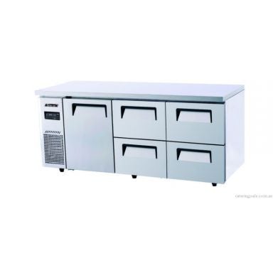 Turbo Air - KUR18-2D-4 Undercounter1 Door 4 Drawer Chiller
