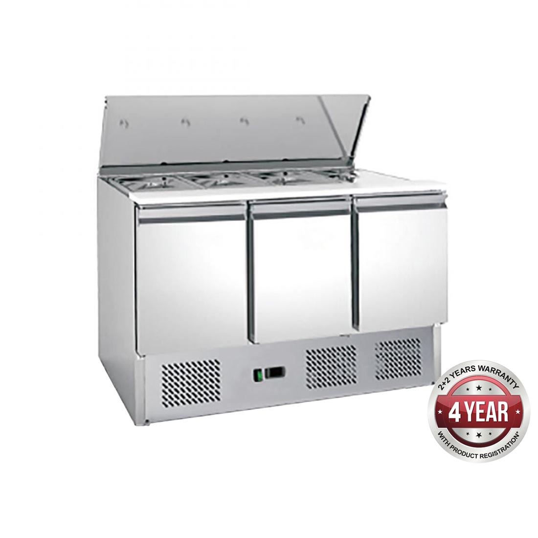 FED-X THREE DOOR SALAD PREP FRIDGE - XGNS1300S